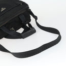 PRADA Hand Bag Nylon 2way Black Silver Auth 164859-7