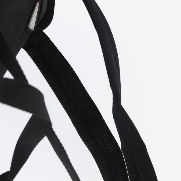 PRADA Backpack Nylon Black Silver Auth 164861