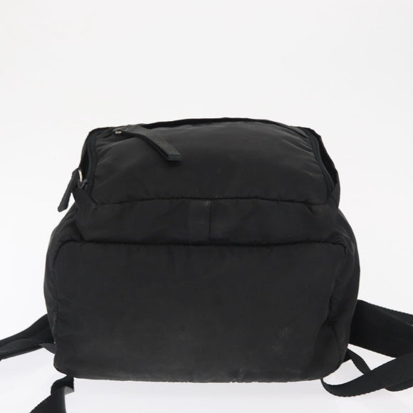 PRADA Backpack Nylon Black Silver Auth 164861