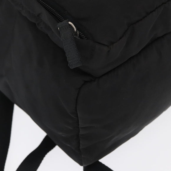 PRADA Backpack Nylon Black Silver Auth 164861