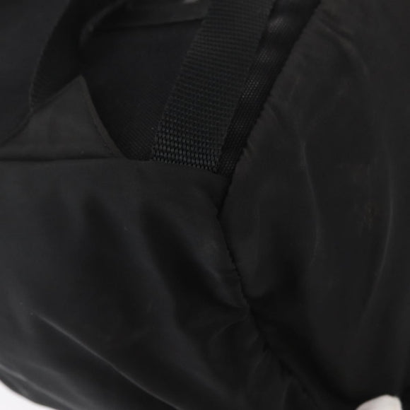 PRADA Backpack Nylon Black Silver Auth 164861