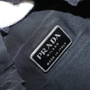 PRADA Backpack Nylon Black Silver Auth 164861-23