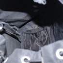 PRADA Backpack Nylon Black Silver Auth 164861-25