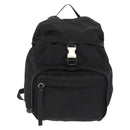 PRADA Backpack Nylon Black Silver Auth 164861-13