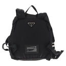 PRADA Backpack Nylon Black Silver Auth 164861-2