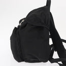 PRADA Backpack Nylon Black Silver Auth 164861-3