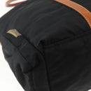 Miu Miu Tragetasche Nylon Leder Schwarz Braun Silber Original 164862-16
