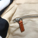 Miu Miu Tragetasche Nylon Leder Schwarz Braun Silber Original 164862-20