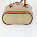 CELINE Macadam Canvas Tote Bag PVC Beige Gold Auth 164865V-9