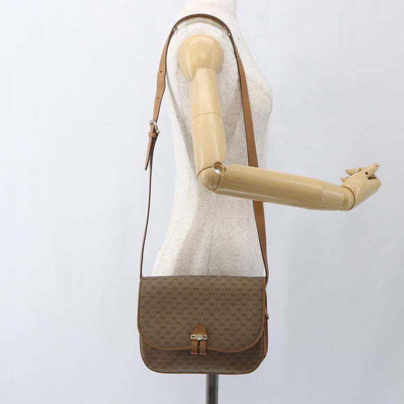 GUCCI Micro GG Supreme Shoulder Bag PVC Beige Gold 001 406 1780 Auth 164866