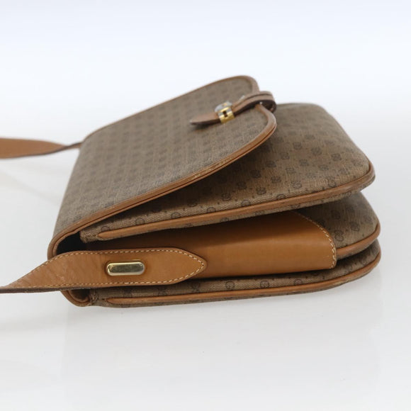 GUCCI Micro GG Supreme Shoulder Bag PVC Beige Gold 001 406 1780 Auth 164866