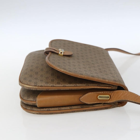 GUCCI Micro GG Supreme Shoulder Bag PVC Beige Gold 001 406 1780 Auth 164866