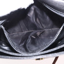CELINE Shoulder Bag Leather Black Gold Auth 164870-11