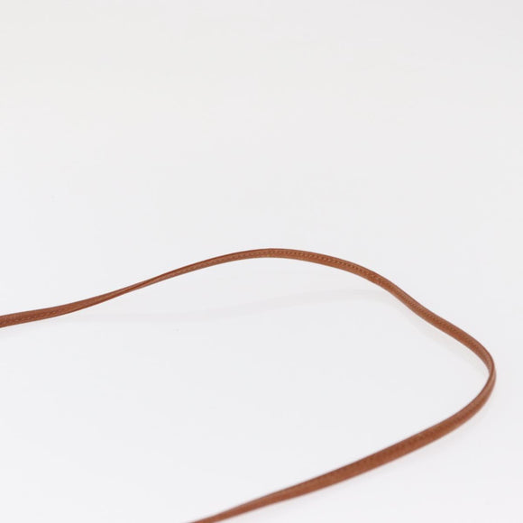 CELINE Shoulder Bag Leather Black Gold Auth 164870