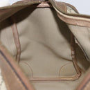 GUCCI GG Supreme Web Sherry Line Hand Bag PVC Beige Gold Auth 164871-17