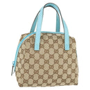 GUCCI GG Canvas Hand Bag Beige Auth 164873A-1