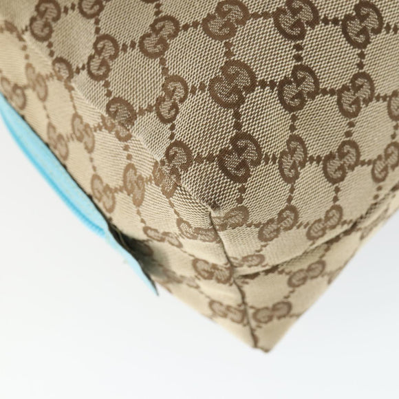 GUCCI GG Canvas Hand Bag Beige Auth 164873A