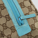 GUCCI GG Canvas Hand Bag Beige Auth 164873A-17