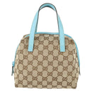 GUCCI GG Canvas Hand Bag Beige Auth 164873A-13