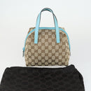 GUCCI GG Canvas Hand Bag Beige Auth 164873A-12