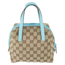 GUCCI GG Canvas Hand Bag Beige Auth 164873A-2
