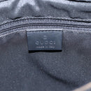GUCCI GG Canvas Bamboo Hand Bag Nylon Black Silver 002 1010 Auth 164874-15