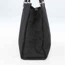 GUCCI GG Canvas Bambus Handtasche Nylon Schwarz Silber 002 1010 Auth 164874-3