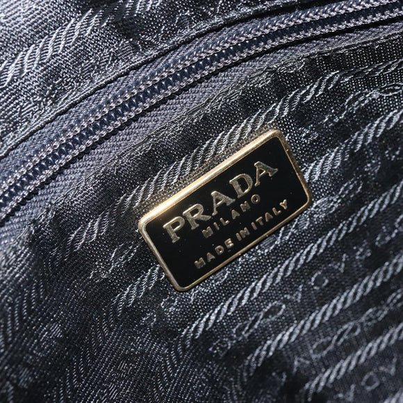 PRADA Chain Quilted Shoulder Bag Nylon Purple Gold Auth 164881