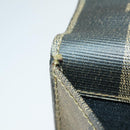 FENDI Pecan Canvas Business Bag PVC 2way Brown Black gold Auth 164882-22