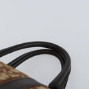 Christian Dior Trotter Canvas Boston Bag Beige Gold Auth 164883-8