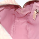 Christian Dior Trotter Canvas Shoulder Bag PVC Pink Silver Auth 164884-20