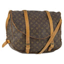 LOUIS VUITTON Monogram Saumur 43 Shoulder Bag M42252 LV Auth 164888-1