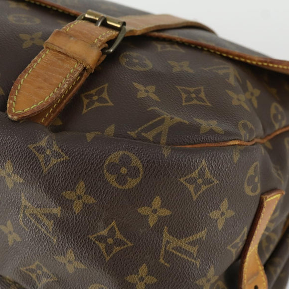 LOUIS VUITTON Monogram Saumur 43 Shoulder Bag M42252 LV Auth 164888