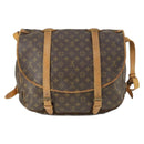 LOUIS VUITTON Monogram Saumur 43 Shoulder Bag M42252 LV Auth 164888-3