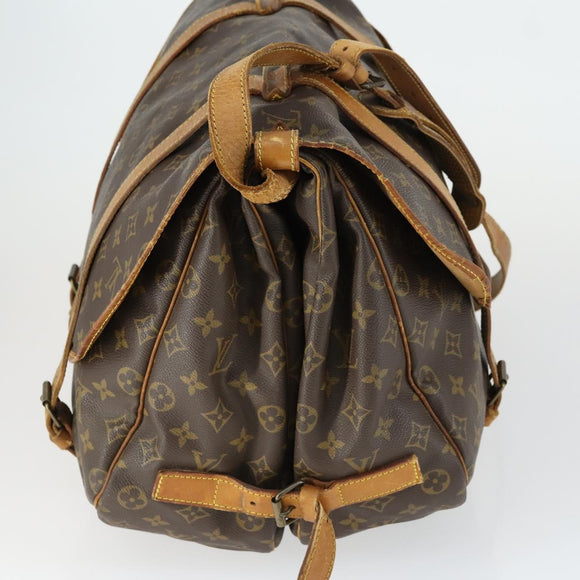 LOUIS VUITTON Monogram Saumur 43 Shoulder Bag M42252 LV Auth 164888