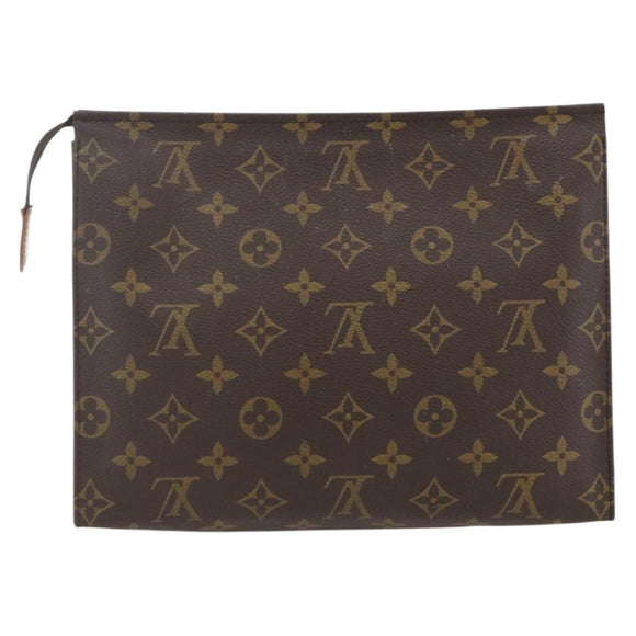 LOUIS VUITTON Monogram Poche Toilette 26 Pouch M47542 LV Auth 164896