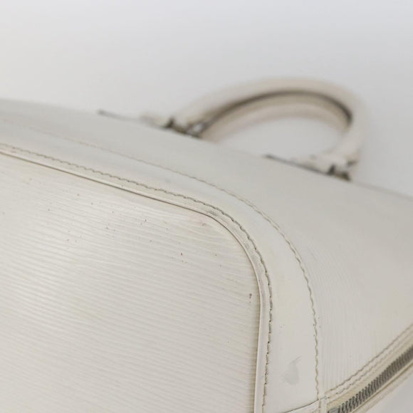 LOUIS VUITTON Alma PM Hand Bag White Yvoire M4030J LV Auth 164900
