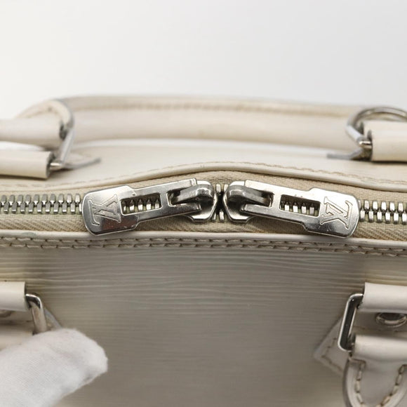 LOUIS VUITTON Alma PM Hand Bag White Yvoire M4030J LV Auth 164900