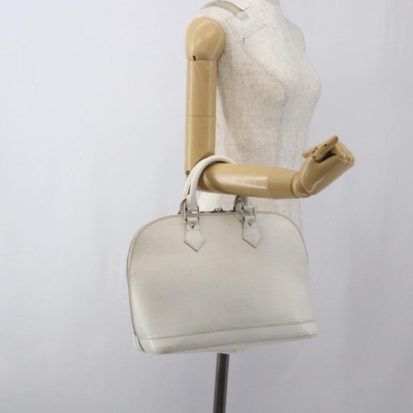 LOUIS VUITTON Alma PM Hand Bag White Yvoire M4030J LV Auth 164900