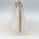 LOUIS VUITTON Alma PM Hand Bag White Yvoire M4030J LV Auth 164900-5