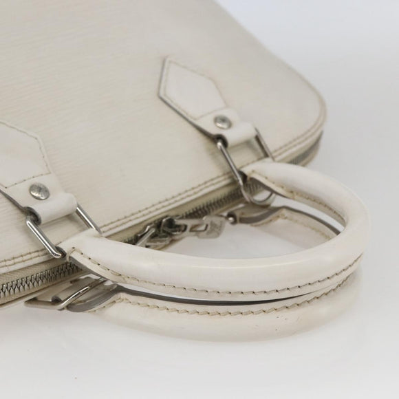 LOUIS VUITTON Alma PM Hand Bag White Yvoire M4030J LV Auth 164900
