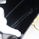 Salvatore Ferragamo Gancini Hand Bag Leather Black Gold Auth 164903-21