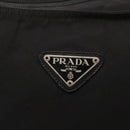 PRADA Shoulder Bag Nylon Black Silver Auth 164915-17