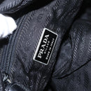 PRADA Shoulder Bag Nylon Black Silver Auth 164915-18