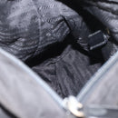 PRADA Shoulder Bag Nylon Black Silver Auth 164915-20
