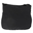 PRADA Shoulder Bag Nylon Black Silver Auth 164915-2