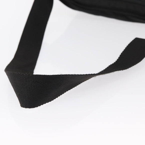 PRADA Shoulder Bag Nylon Black Silver Auth 164915