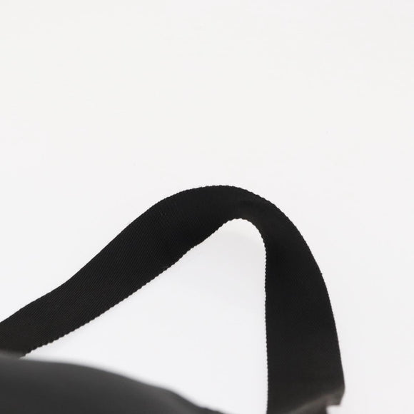 PRADA Shoulder Bag Nylon Black Silver Auth 164915