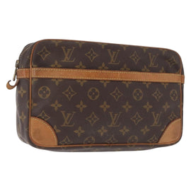 LOUIS VUITTON Monogram Compiegne 28 Clutch Bag M51845 LV Auth 164921