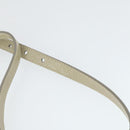 PRADA Hand Bag Leather 2way Gray Gold Auth 164922-14